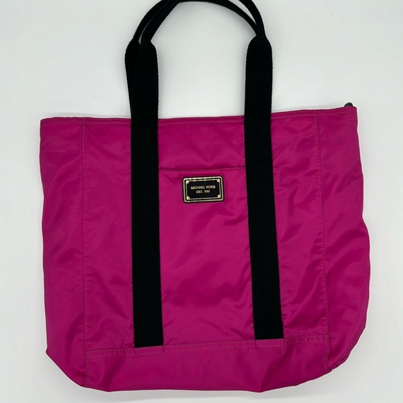 Michael Kors Top-Zip Travel Tote‎ Purse- Pink GH-1108 - Picture 1 of 16